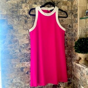 Dress by Fore. Beautiful color. Sleeveless , white trim